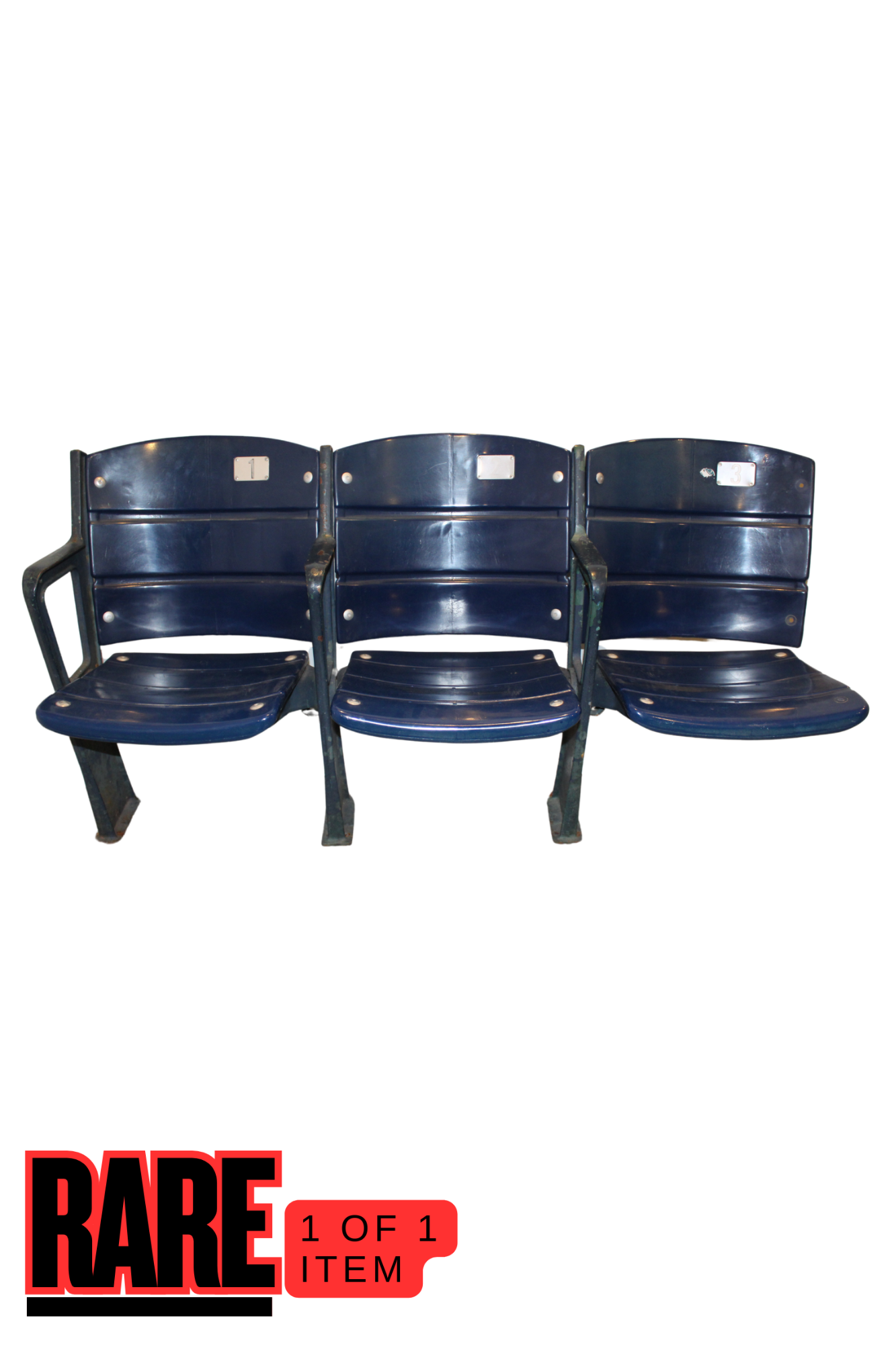 Set of Three 2013 World Series Game-Used Fenway Park Box Seats (55x22x30)