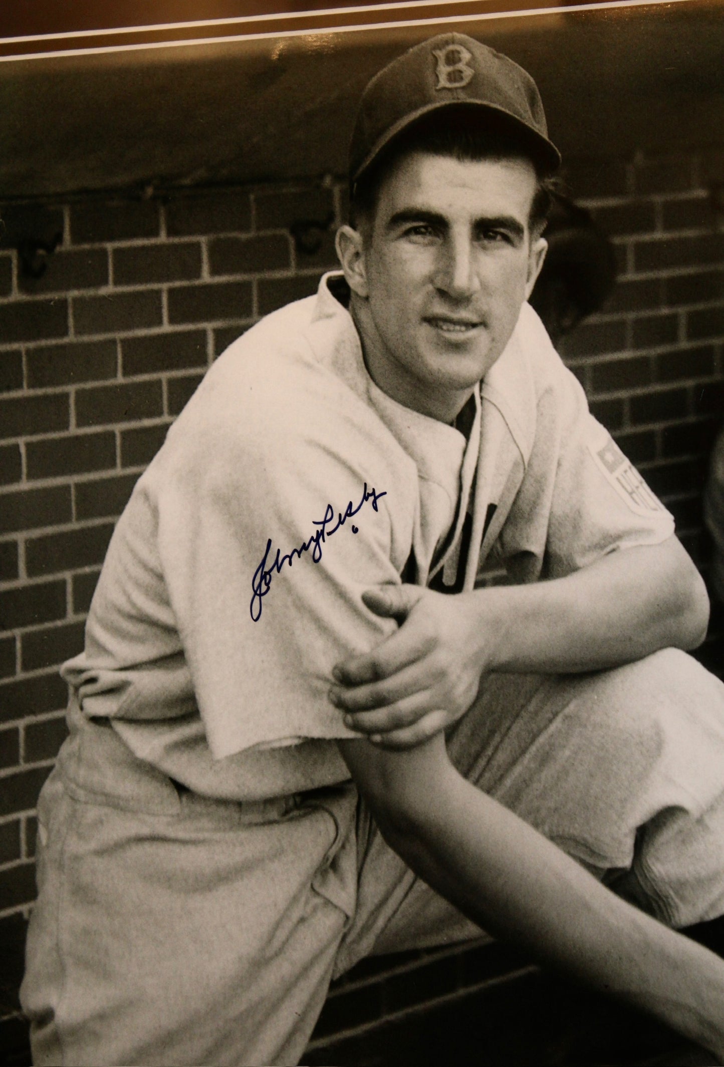 Signed and Framed Johnny Pesky Autographed Picture 24x30