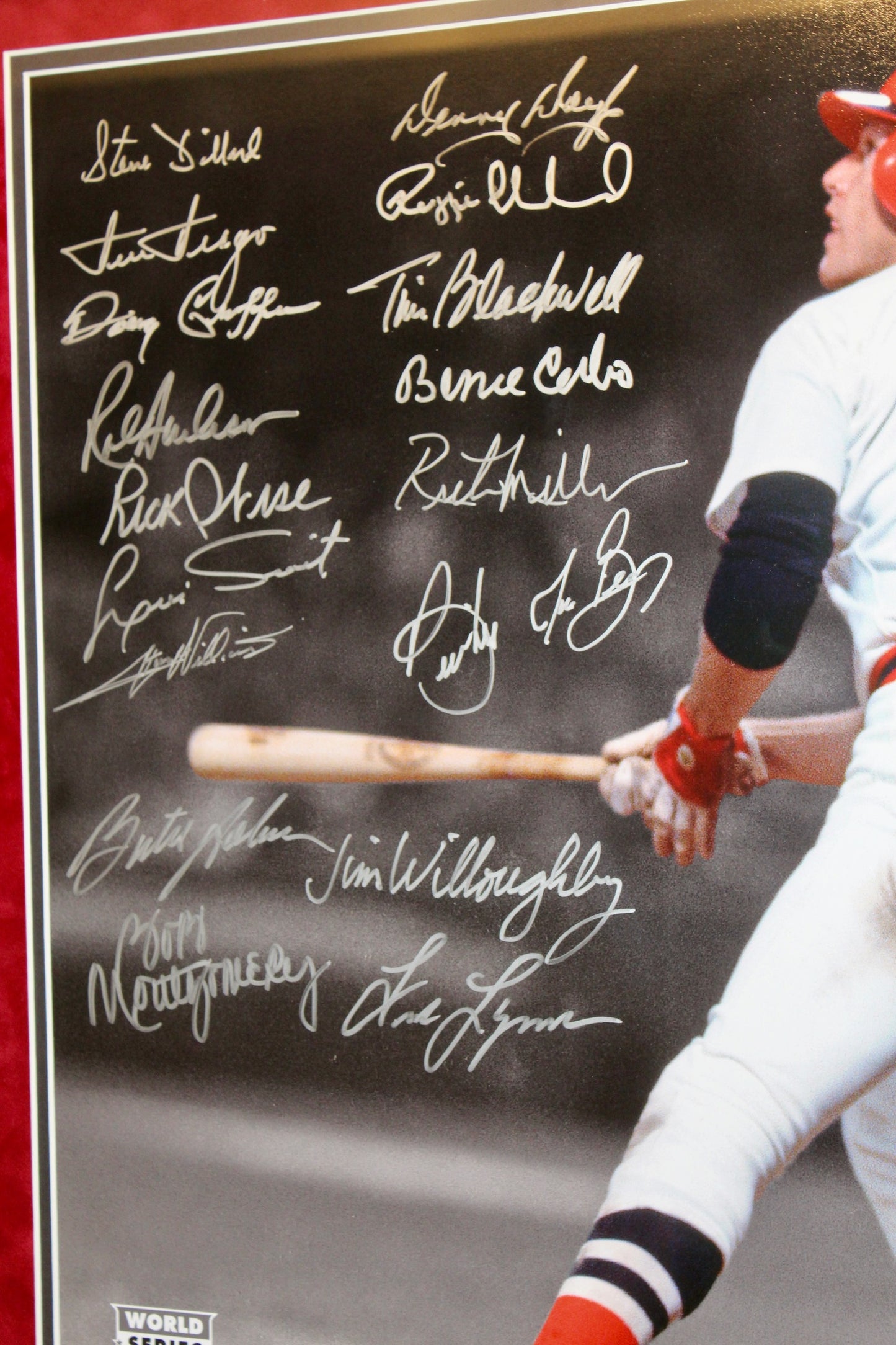 1975 Boston Red Sox Team Signed 24x28 Photo 23 Autographs Auto Certified