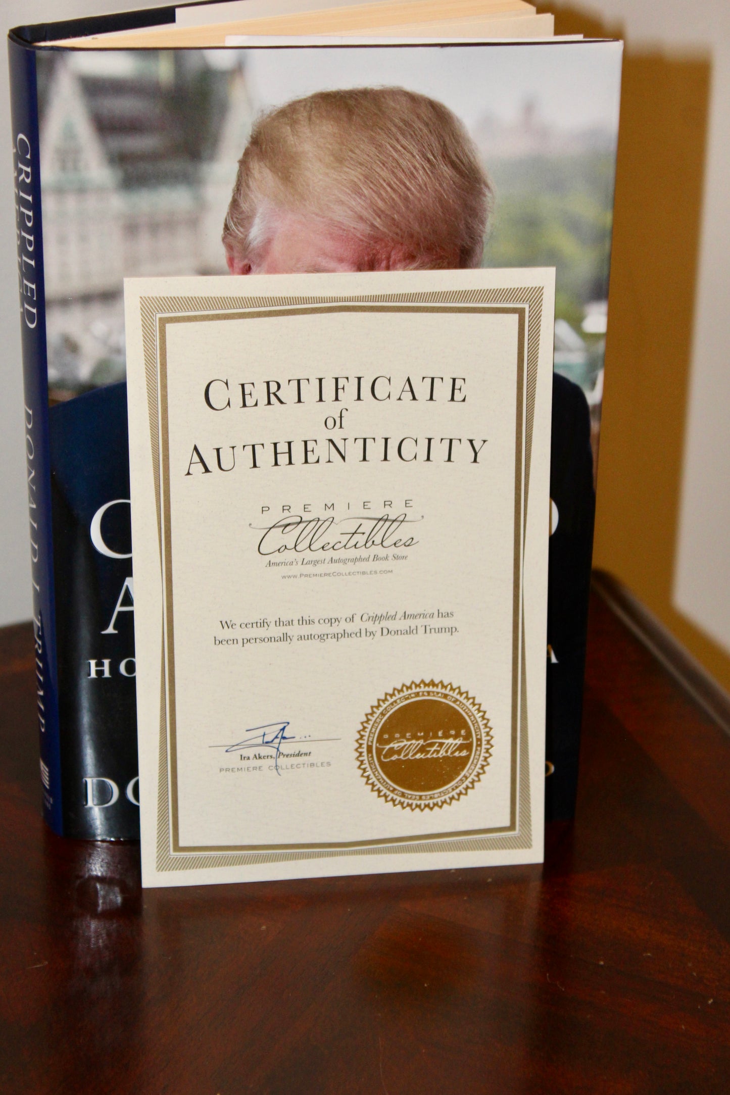 Donald J. Trump Signed "Crippled America: How to Make America Great Again" Book