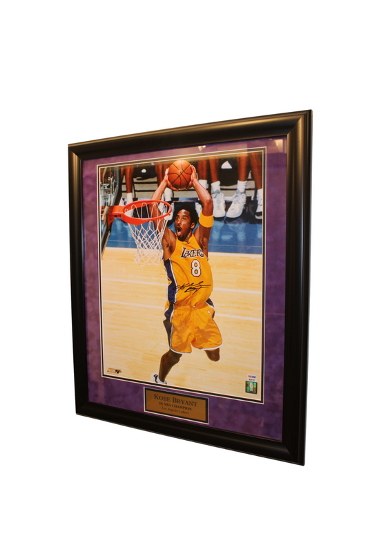 Kobe Bryant Hand-Signed and Numbered Framed Picture 24x28