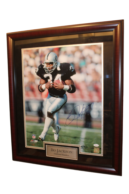 Rare Bo Jackson Oakland Raiders Era Signed Framed Picture 24x28