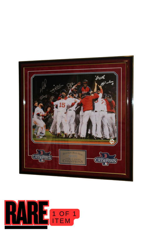 Red Sox 2013 Champions Team-Signed and Framed Picture 28x28